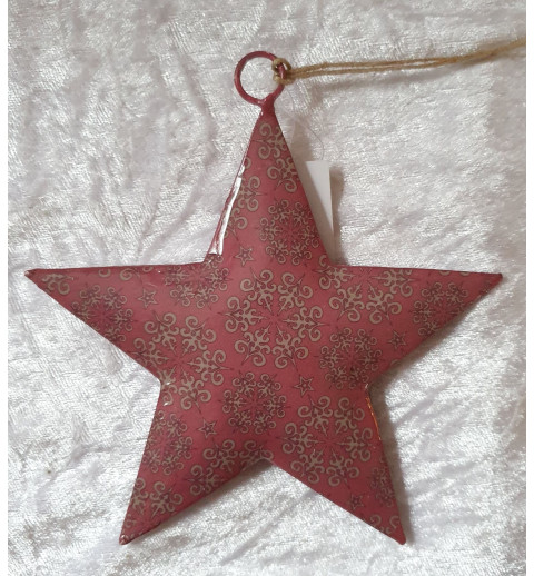 Metall Stern mauve