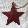 Metall Stern weinrot