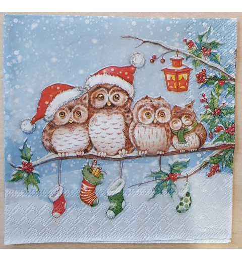 Serviette Eulen