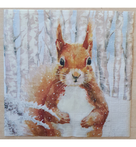 Serviette Eichhörnchen