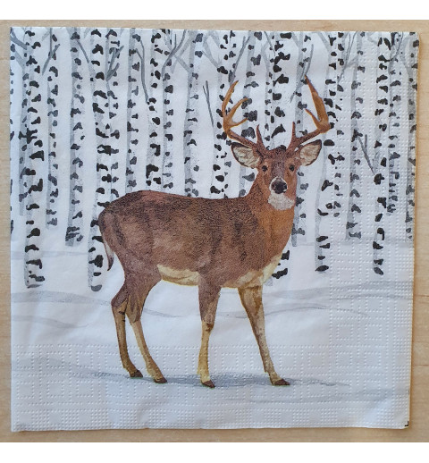 Serviette Hirsch