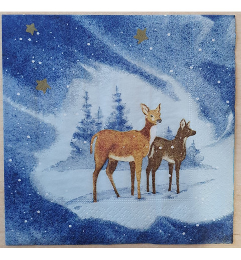 Serviette Rehe