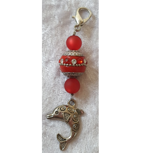 Anhänger Delphin rot