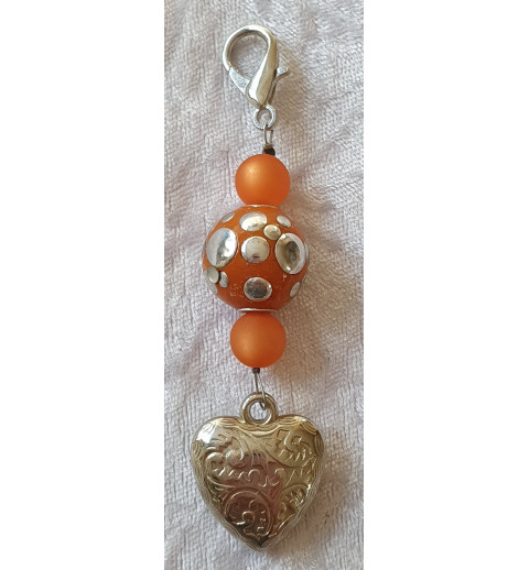 Anhänger Herz orange