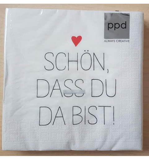 Servietten Schön, dass