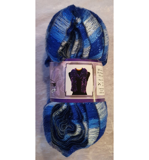 Garn blau