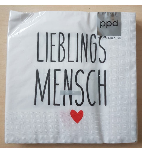 Servietten Lieblingsmensch