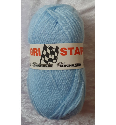 Garn hellblau