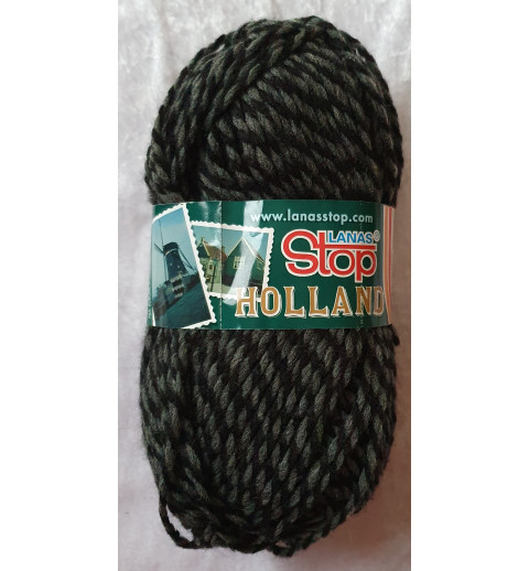 Wolle grau/schwarz