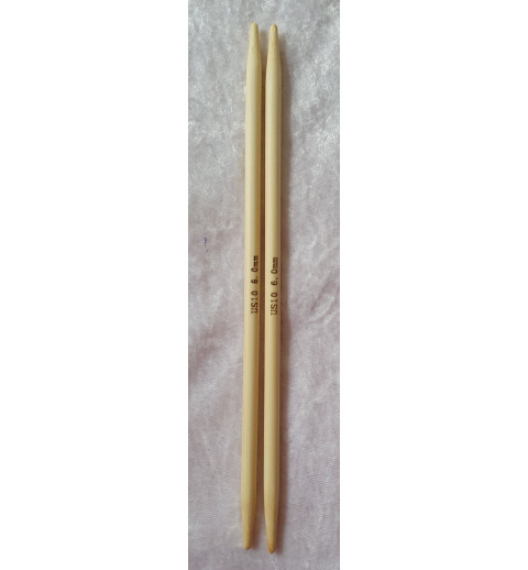 Bambus Stricknadel 6 mm