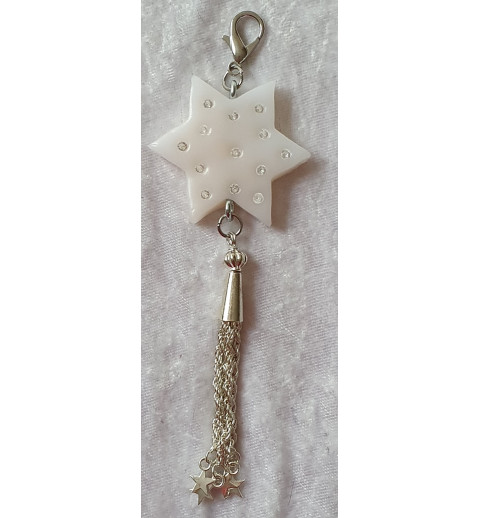 Anhänger Stern weiss
