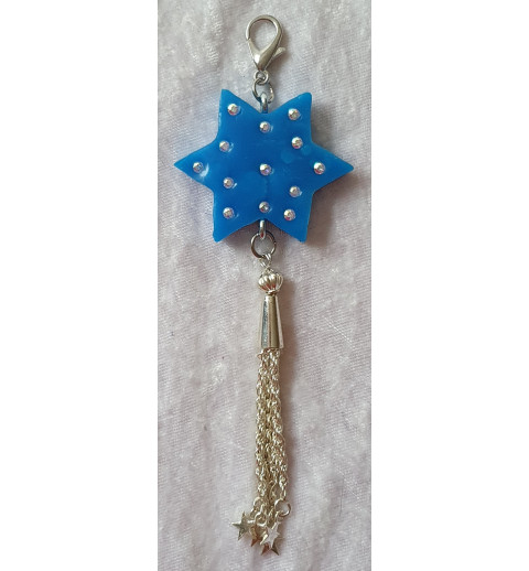 Anhänger Stern blau