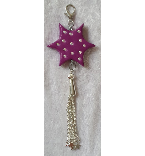 Anhänger Stern magenta