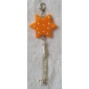 Anhänger Stern orange