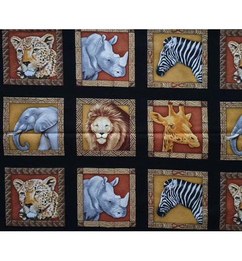 Stoff Baumwolle Safari