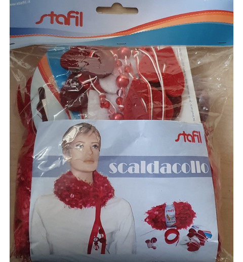 Schal Strickset rot