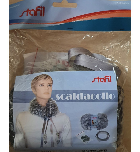 Schal Strickset grau