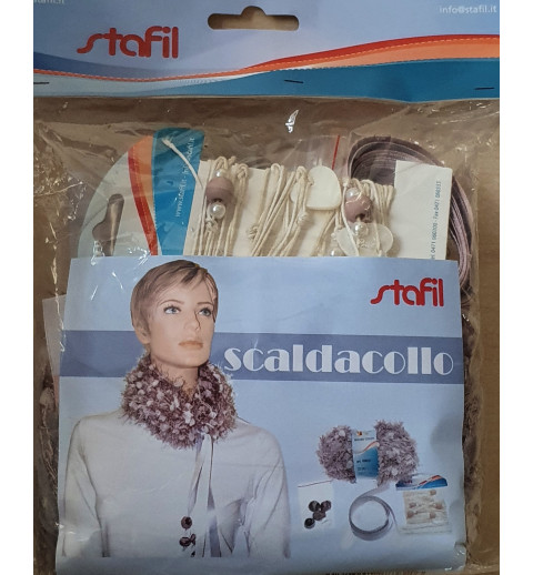 Schal Strickset beige