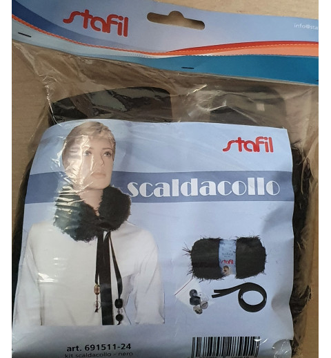 Schal Strickset schwarz