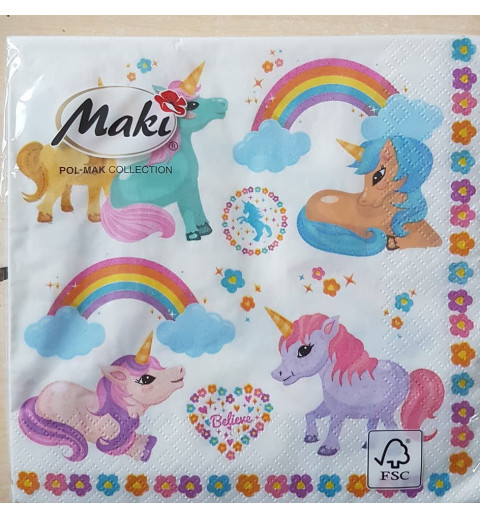 Serviette Einhorn 1