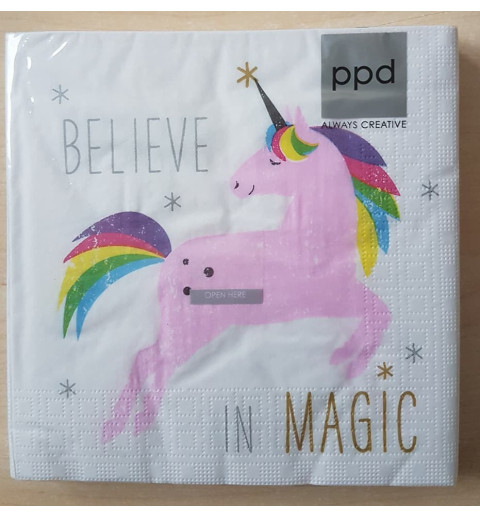 Serviette Einhorn 2