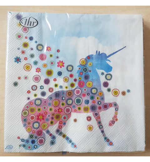 Serviette Einhorn 3