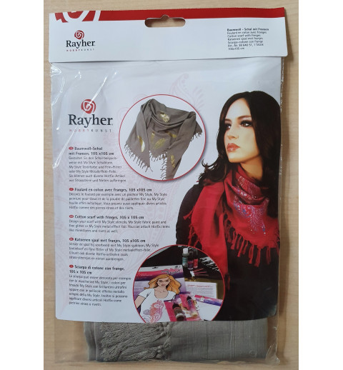 Schal mit Fransen beige