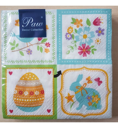 Serviette Bunte Ostern