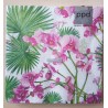 Serviette Orchideen