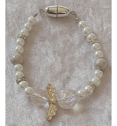 Armband Engel weiss/silber