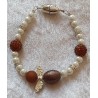 Armband Engel weiss/braun