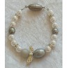 Armband Engel weiss/grau