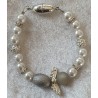 Armband Engel weiss/grau