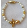 Armband Engel weiss/gold