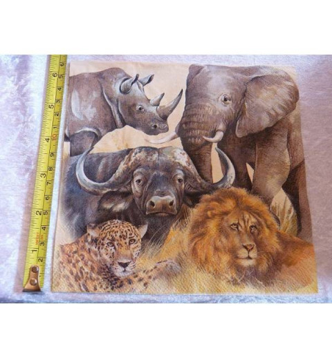 Serviette Wildtiere 1
