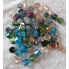 Glasschliff Perlen bunt gemischt