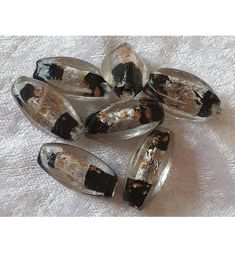 Glas Perlen schwarz