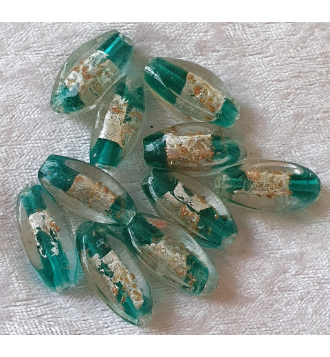 Glas Perlen grün