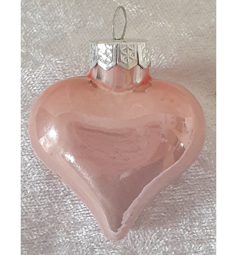 Glas Herz rosa