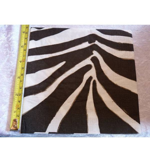 Serviette Zebramuster