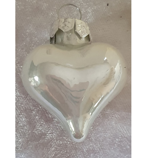 Glas Herz perlmutt
