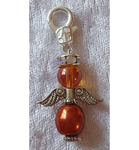 Perlen Engel orange