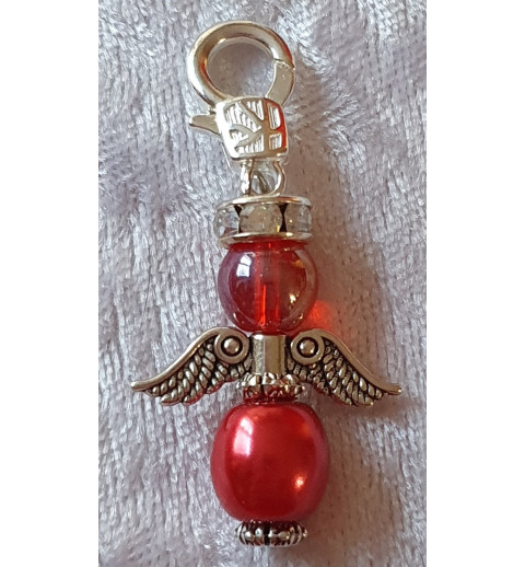 Perlen Engel rot