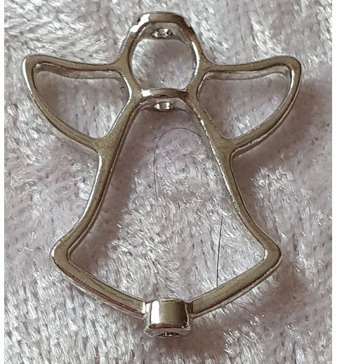 Metall Perle Engel silberfarbig