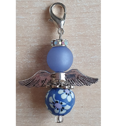 Perlen Engel blau