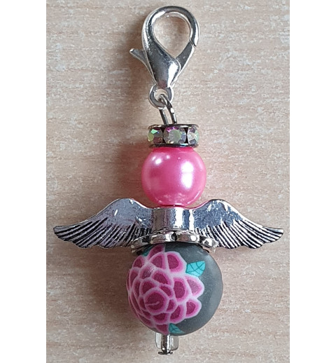 Perlen Engel pink