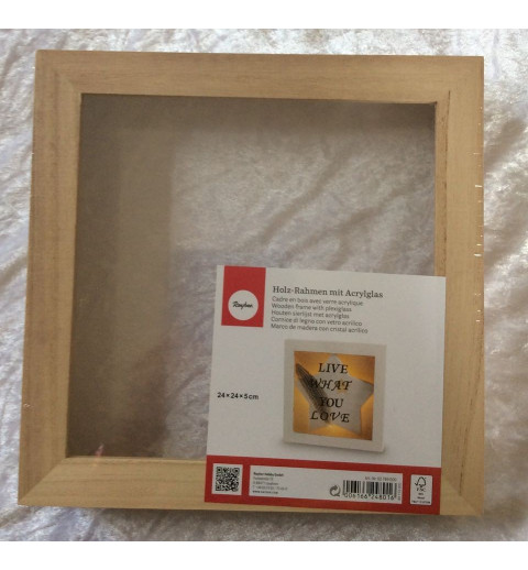 Holzrahmen mit Acrylglas