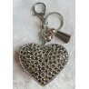 Schlüsselanhänger Herz mit Strass