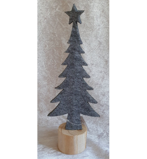 Filz Tannenbaum grau