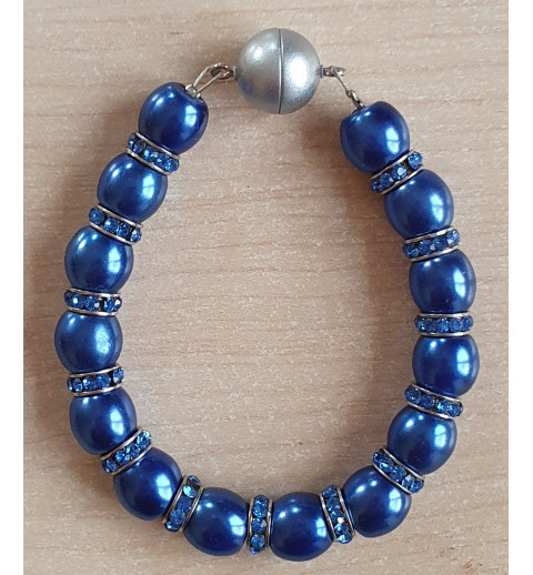 Perlen Armband blau